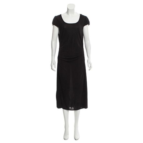 🛑David Meister Black Ruched Dress - Picture 2 of 8